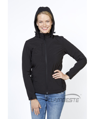 Kurtka softshell z odpinanym kapturem damska 0706K